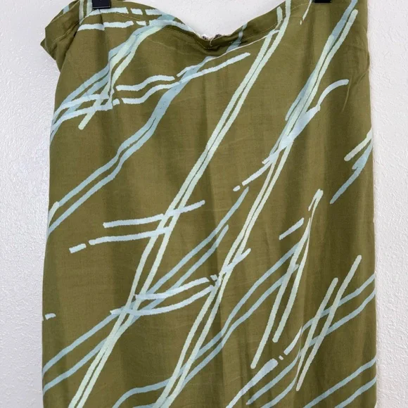 Anthropologie green blue beach swim wrap skirt sarong One size - Picture 5 of 10